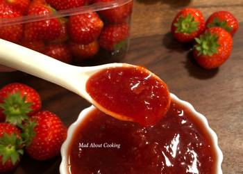 Easy Fast Cooking Homemade Strawberry Jam  Three Ingredients Fruit Jam Very Delicious Easy Fast Cooking Homemade Strawberry Jam  Three Ingredients Fruit Jam Very Delicious