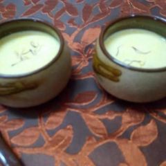 A picture of Besan milk.