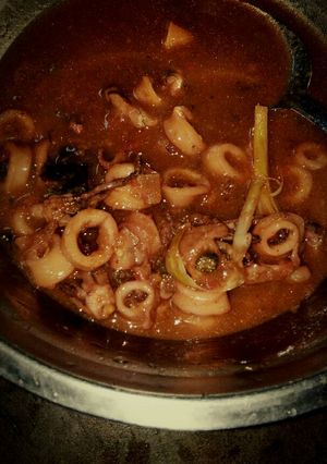 Foto resep Cumi saos padang