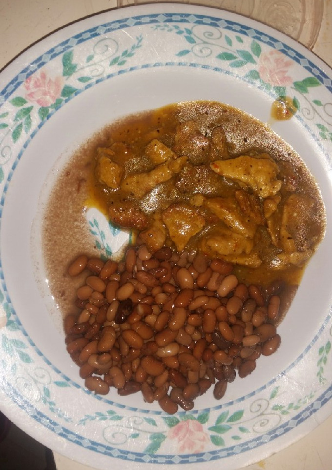 Una foto de Bistec de puerco en salsa de tomate