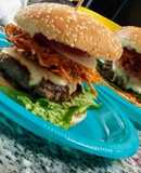Hamburguesa con corona de papas #entredospanes