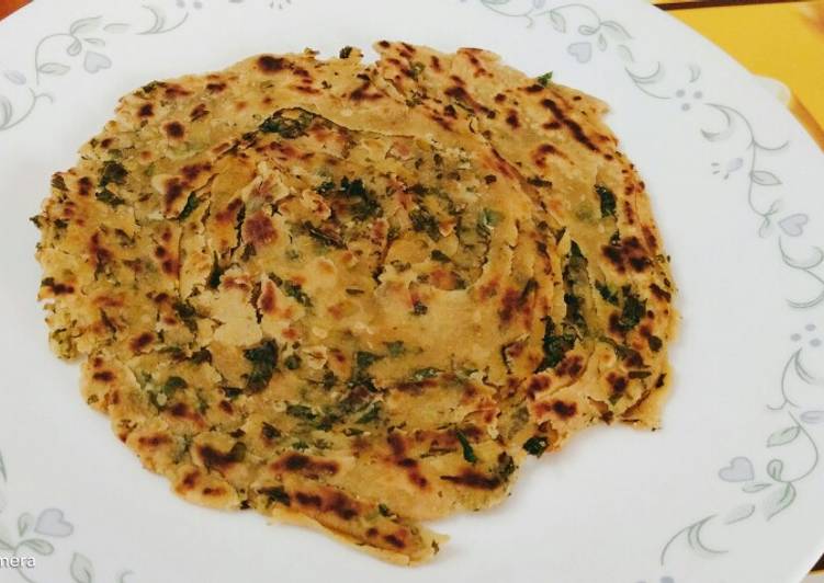 Recipe of Perfect Pudina lachha paratha