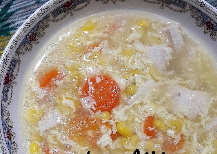 How to Cook Perfect Sup Jagung Kental dan Sambal Kecap Asin