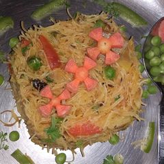 A picture of Vegetable Vermicelli Pulav/ Vegetable Shavige Bath.