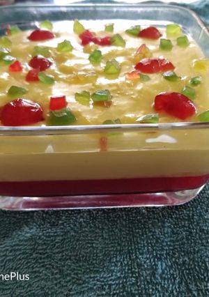 पाइनएप्पल कस्टर्ड जेली (Pineapple custard jelly recipe in Hindi) रेसिपी मुख्य फोटो