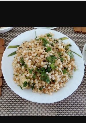 A picture of Sabudana khichdi.