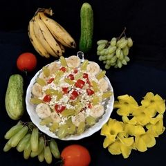 Grapes and Paneer Salad A picture of Grapes and Paneer Salad.