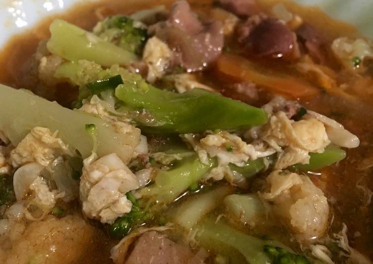 Resep M. PAK LAY 🥦🥩 part 2 😁  (Brokoli, bakso sapi) yang Bikin Ngiler