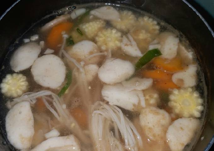 Cap cay bakso sosis sayuran