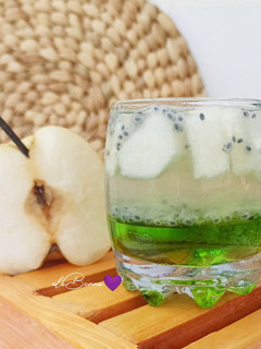 Foto resep 547. Es Pir Selasih Sirup Melon