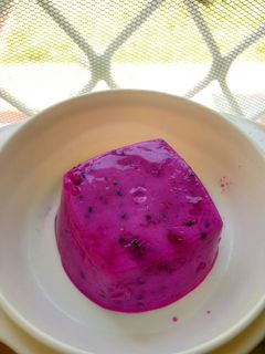 Foto resep MPASI Silky Pudding Susu Buah Naga