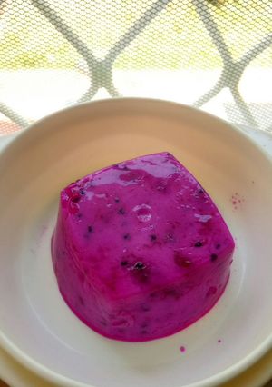 Foto resep MPASI Silky Pudding Susu Buah Naga