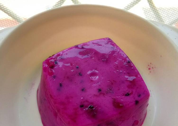 Bahan MPASI Silky Pudding Susu Buah Naga | Cara Buat MPASI Silky Pudding Susu Buah Naga Yang Lezat