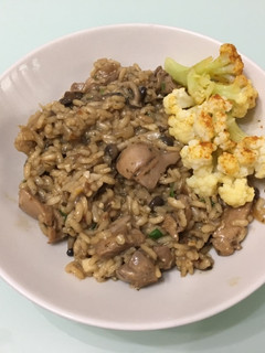 義式雞肉蕈菇燉飯 的食譜成品照片