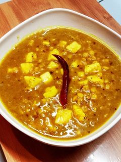 পনির দিয়ে ছোলার ডাল(Paneer with Cholar Dal recipe in Bengali) রেসিপির প্রধান ছবি