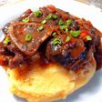 Polenta con osobuco al vino
