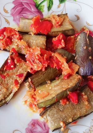 Foto resep Sambel terong ungu goreng