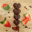 Bombones corazón de fresa para San Valentín