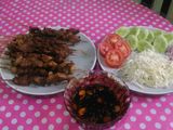 Sate daging sapi qurban"