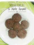Mochi Coklat isi Wafer Karamel