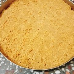 A picture of Besan ki burfi.