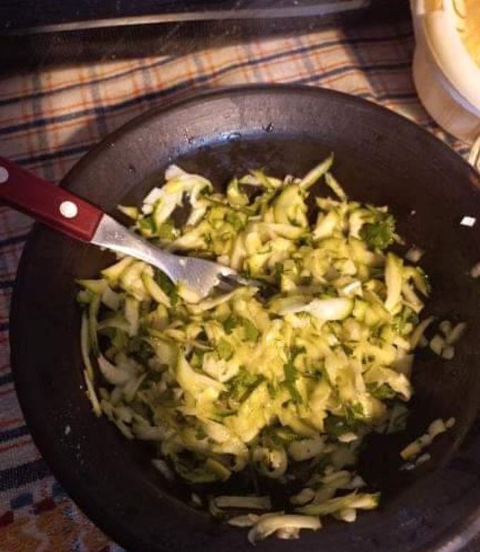 Una foto de Ensalada de zapallito italiano
