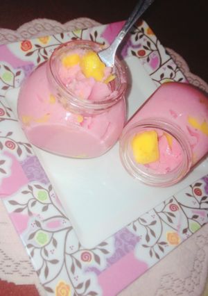 Foto resep Bavarois Mangga pudding