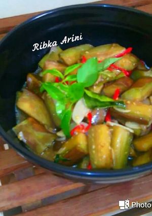 Foto resep Terong kuah tiram terasi daun jeruk - simple No MSG