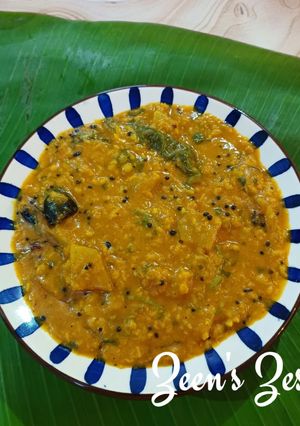A picture of Chow Chow Koottu Curry.