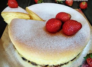 Foto resep Japanese Cheesecake (Cheddar Slice)