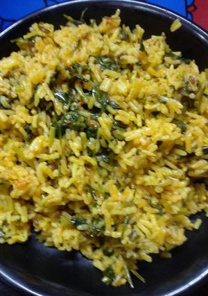 A picture of Methi rice.
