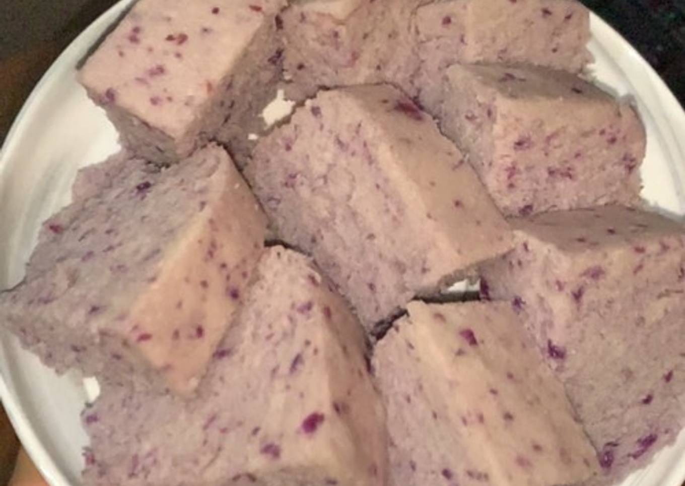 Bolu kukus ubi ungu - resep kuliner nusantara