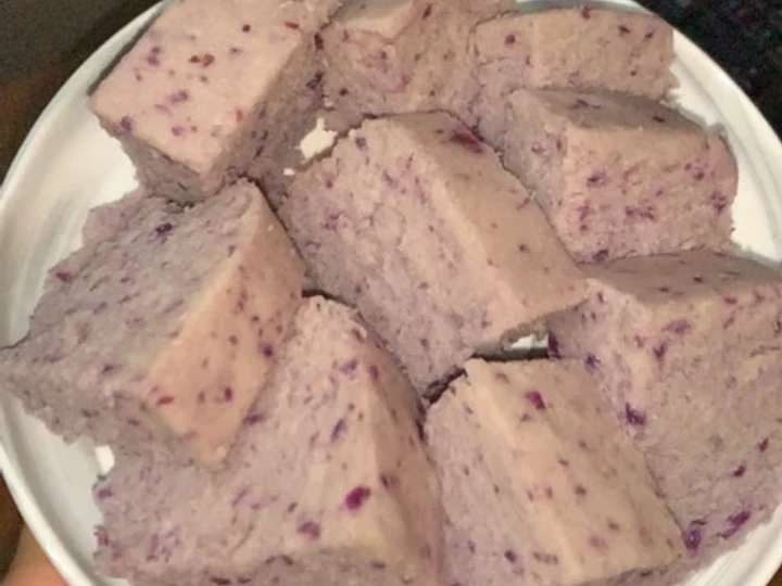 Langkah Mudah untuk Membikin Resep Bolu kukus ubi ungu yang Lezat Anti Ribet, Sempurna