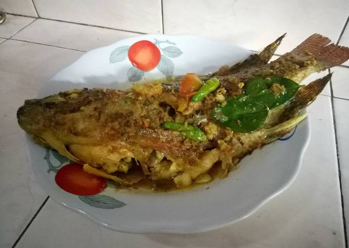 Resep Ikan gurame baracuda kuah kuning, Enak Banget