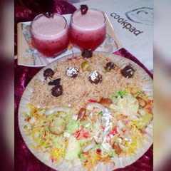A picture of Moti Pulao & Mutanjan with Strawberry & Plum Spark.