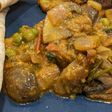 Mushroom muttar sabzi