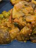 Mushroom muttar sabzi