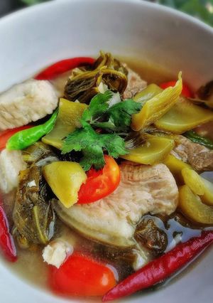 รูปของ ต้มผักกาดดองหมูสามชั้น