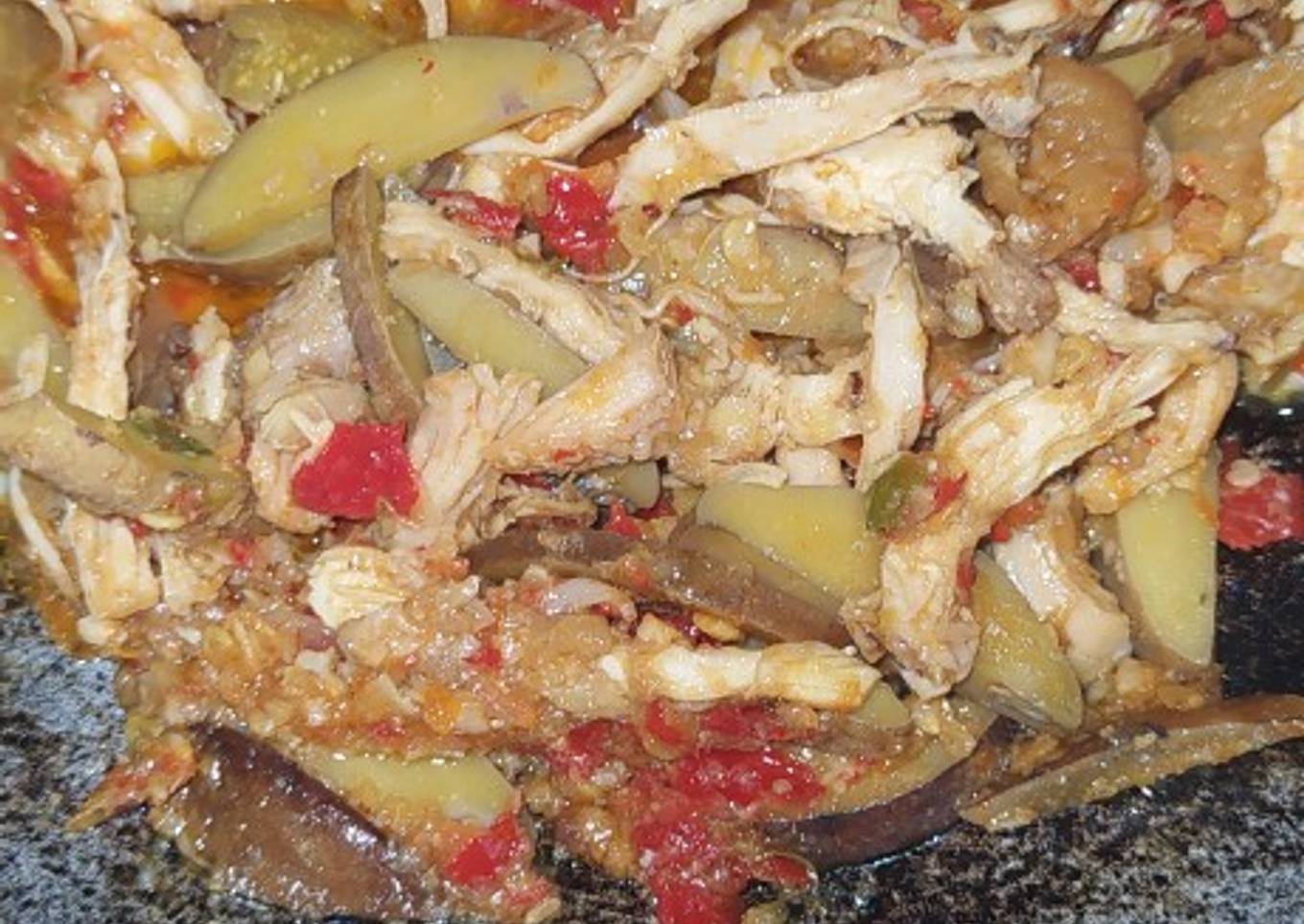 Sambal jengkol ayam