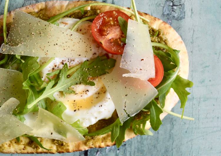 Recipe of Any-night-of-the-week Breakfast Pesto Flatbreads