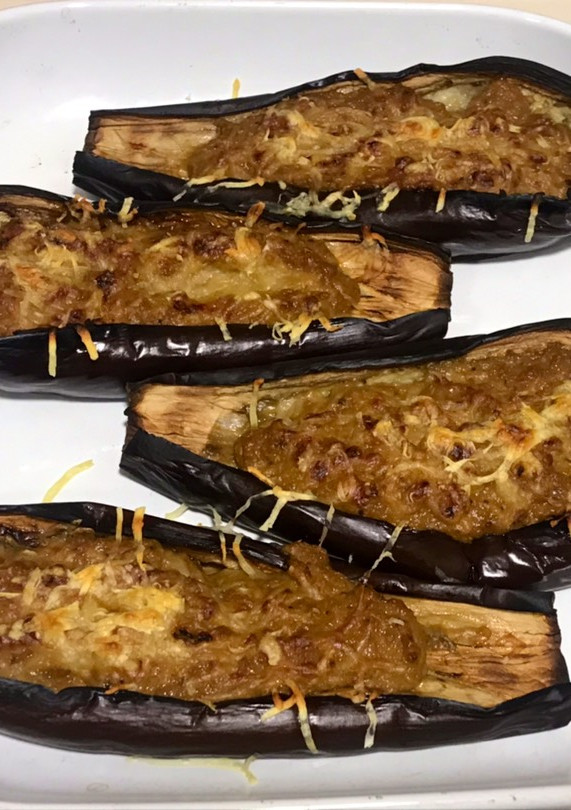 Una foto de Berenjenas rellenas