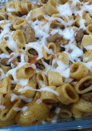 صورة لوصفة معكرونة بالفطر