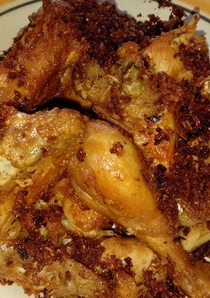 Foto resep Ayam goreng keremes kelapa sangrai