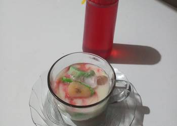 Resep Unik Pisang ijo dadar vla durian Enak dan Sehat