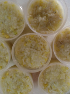吻仔魚蔬菜粥(1:3軟飯) 的食譜成品照片