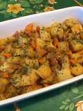 Pommes de terre et carottes sautées marinées
