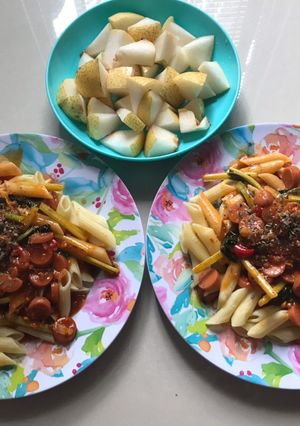 Foto resep Pasta saus bolognese pedas