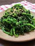🌱 Korean Watercress Salad with Toasted Sesame (Vegan Banchan)