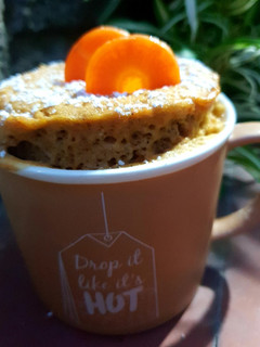Una foto de 🥕Mug cake de zanahoria🥕