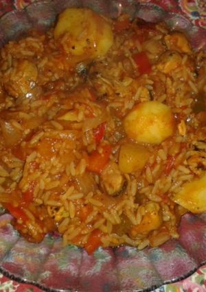Una foto de Guiso de arroz